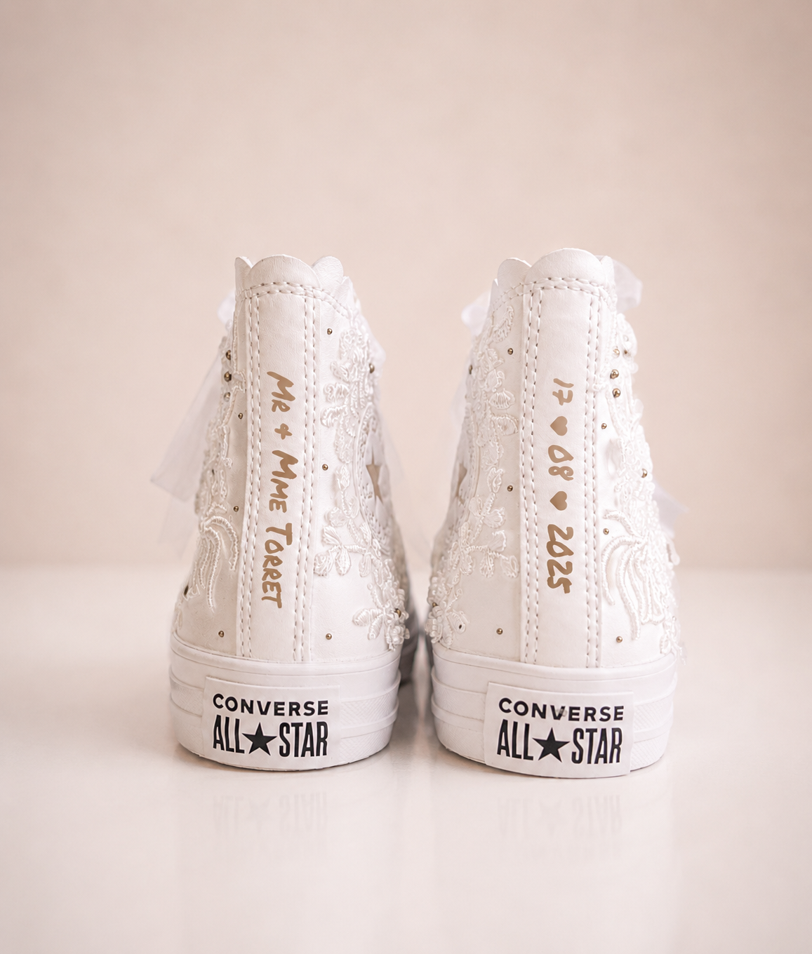 baskets blanches mariage